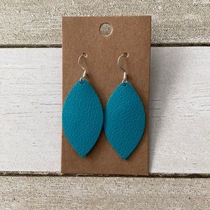 Handcrafted genuine leather earrings